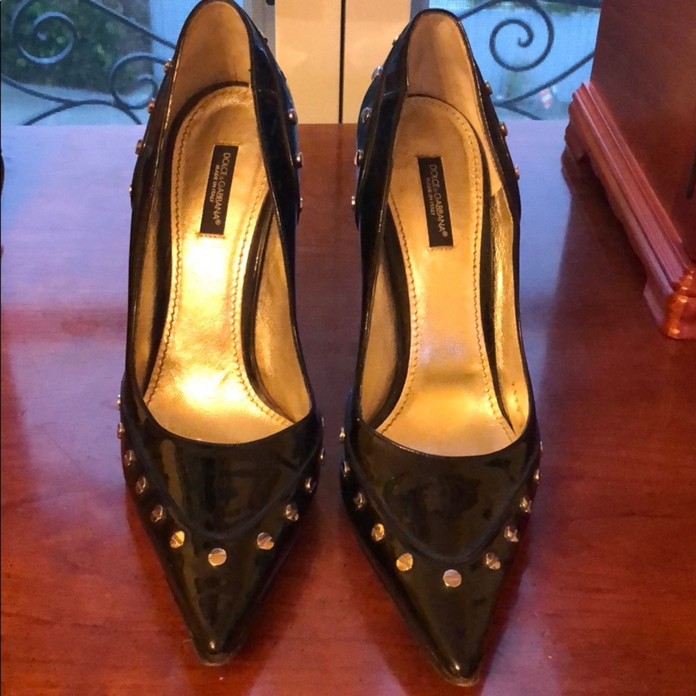 Studded patent leather Dolce&Gabbana stilettos